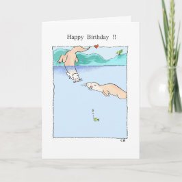 "Otter" Birthday Card Kaart