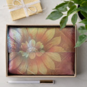 Otter Bloemen Blauwgroen Sinaasappel Otters Decoup Tissuepapier (Geschenk)