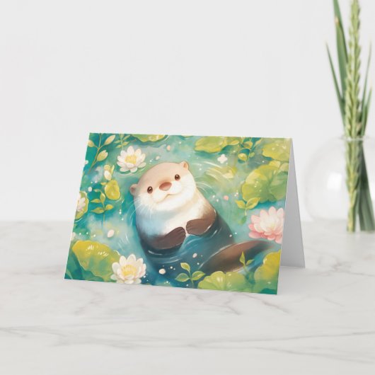 Otter Bloemrijke Vijver Kaart (Voorkant)
