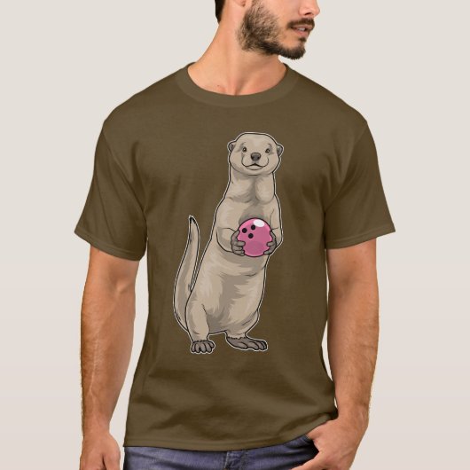 Otter Bowling bal T-shirt (Voorkant)