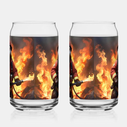 Otter brandweerman Backburing, Blikvorm Glas (Links)