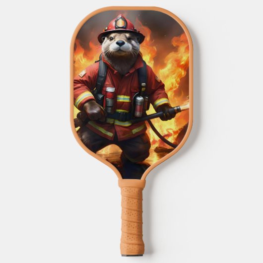 Otter brandweerman Backburing, Pickleball Paddle (Voorkant)