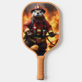 Otter brandweerman Backburing, Pickleball Paddle (Achterkant)