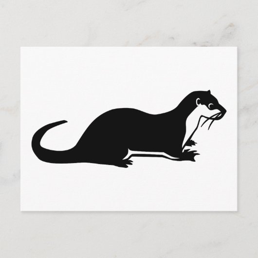 otter briefkaart (Voorkant)