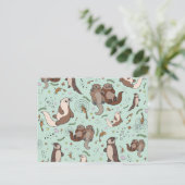 Otter Briefkaart (Staand voorkant)