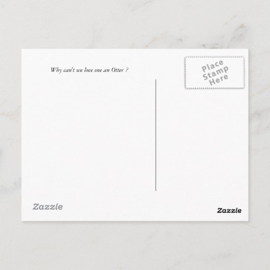 Otter Briefkaart (Achterkant)