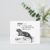 Otter Briefkaart (Staand voorkant)