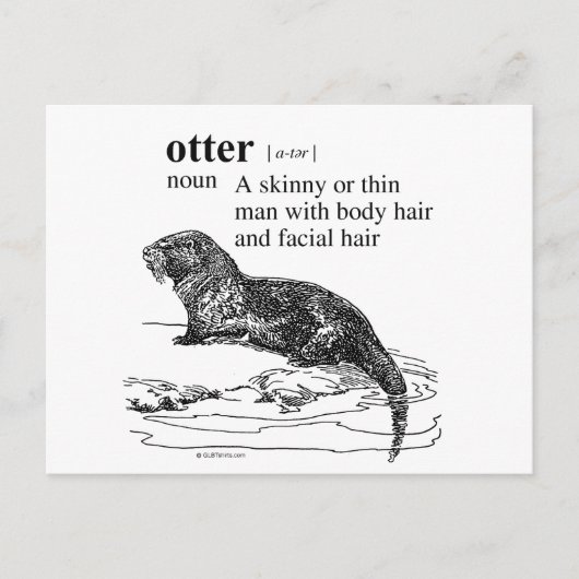 Otter Briefkaart (Voorkant)