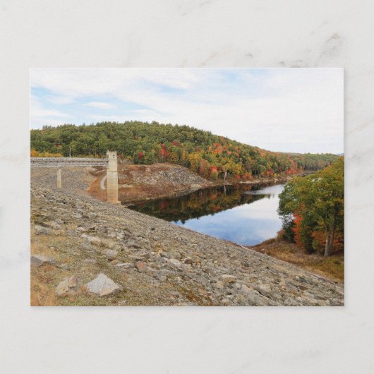 Otter Brook Dam in het najaar Briefkaart (Voorkant)