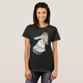 Otter Bruidsjurk Trouwen T-shirt (Voorkant volledig)