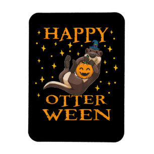 Otter-cadeau Happy Otter Zee Otter Halloween Magneet