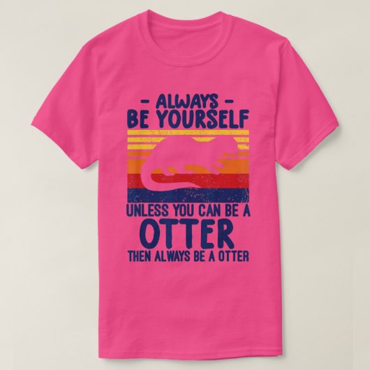 otter cadeautjes voor buitenlanders grappige otter t-shirt (Design voorkant)