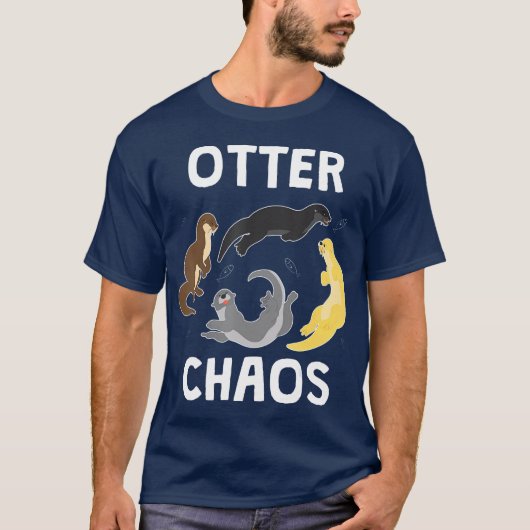 Otter Chaos Animal Kinder Girls T-shirt (Voorkant)