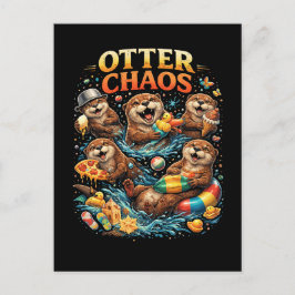 Otter Chaos Briefkaart