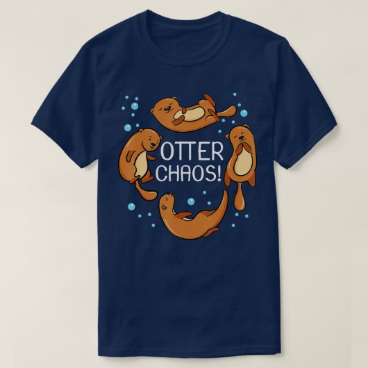 Otter Chaos For Kids Cute Sleeping Pajama  T-shirt (Design voorkant)