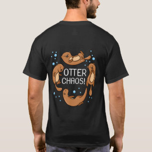 Otter Chaos Gift Voor Kinderen Schattige Slapen Py T-shirt