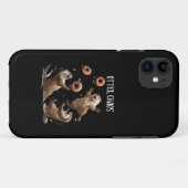 Otter Chaos Grappige Bagel Vechtende Zeeotters Pun Case-Mate iPhone Case (Achterkant (horizontaal))