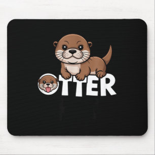 Otter Chaos Grappige Dierenliefhebber Schattige Ge Muismat