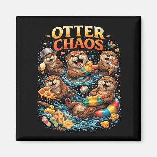 Otter Chaos Magneet (Voorkant)
