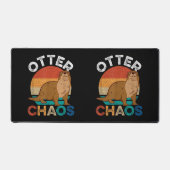 Otter Chaos, mannen, stuiten op Otter Lover Bureaumat (Voorkant)