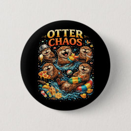 Otter Chaos Ronde Button 5,7 Cm