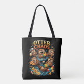 Otter Chaos Tote Bag (Achterkant)