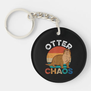 Otter Chaos Voor Mannen Vrouwen Schattige Otterlie Sleutelhanger