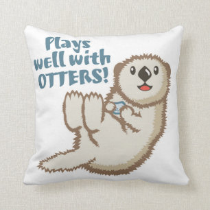 Otter Cuddle Sierkussen