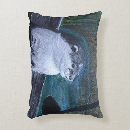Otter cushion pillow accent kussen (Voorkant(Verticaal))