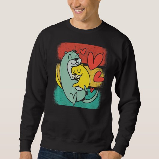 Otter Cute Animal Zee Otters Fun 1 Trui (Voorkant)
