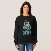 Otter Cute Animal Zee Otters Fun Trui (Voorkant volledig)