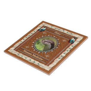 Otter - de Ceramiektegel van de Geneeskunde van de Tegeltje