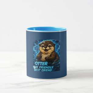Otter de vriendelijke beste vriend mok