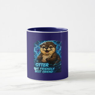 Otter de vriendelijke beste vriend mok