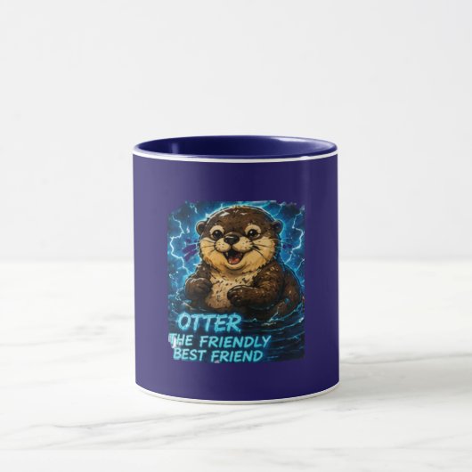 Otter de vriendelijke beste vriend mok (Midden)