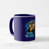 Otter de vriendelijke beste vriend mok (Voorkant links)