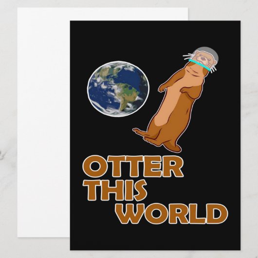 Otter deze wereld | Lovely Gift Menu (Voorkant / Achterkant)