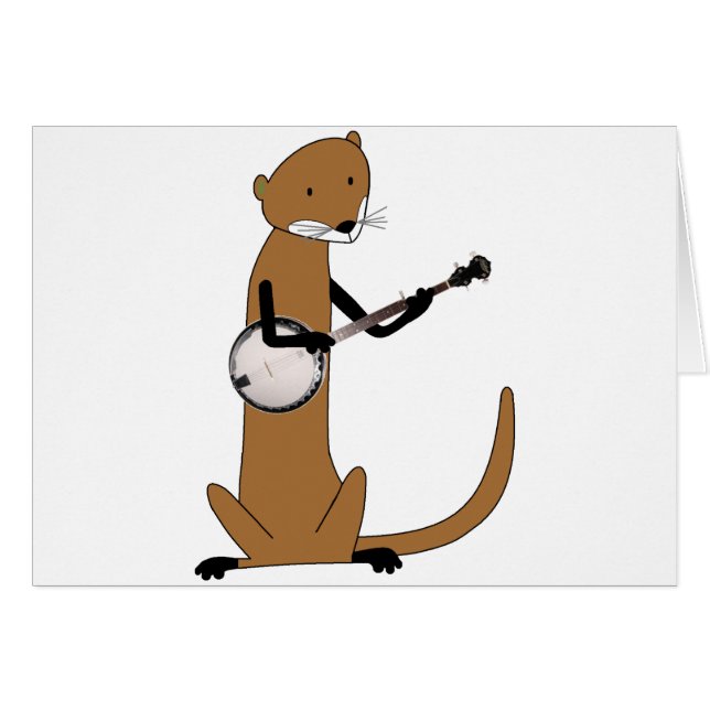 Otter die de Banjo speelt (Voorkant Horizontaal)