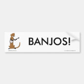 Otter die de Banjo speelt Bumpersticker (Voorkant)
