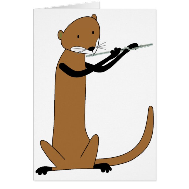 Otter die de Flute spelen (Voorkant)