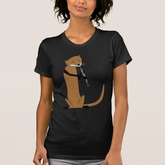 Otter die de Oboe speelt T-shirt (Voorkant)
