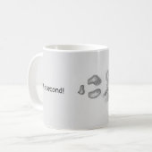 Otter die drijft in de mok van waterkoffie (Voorkant links)