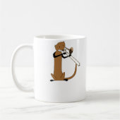 Otter die het Trombone speelt Koffiemok (Links)