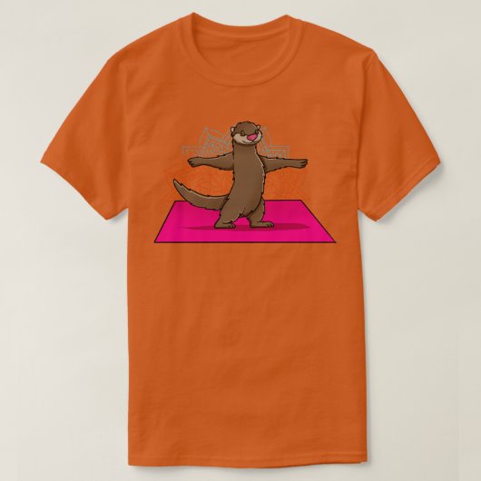Otter die Yoga doet T-shirt (Design voorkant)