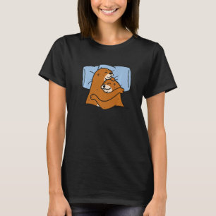 Otter dierlijk motief schattig dierlijk bedrukken t-shirt
