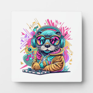 otter Dj 90s sfeer Fotoplaat