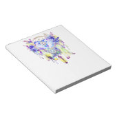 Otter Dreamcatcher Blauw Geel Bloemen Notitieblok (Schuin)