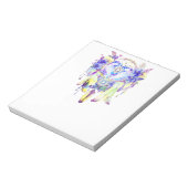 Otter Dreamcatcher Blauw Geel Bloemen Notitieblok (Linkerzijde)