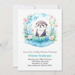 Otter Dreamscape Oasis Boy Baby shower Kaart