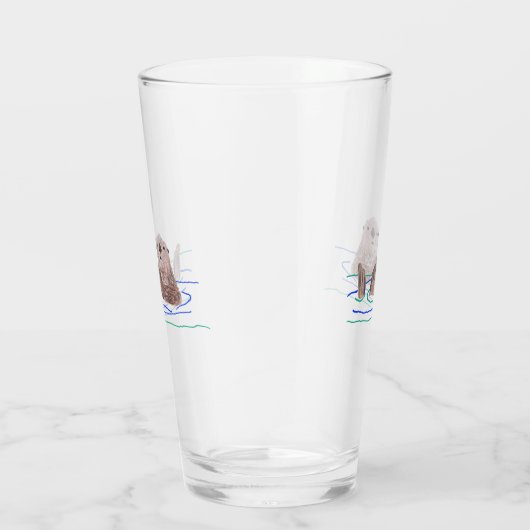 Otter drijvend glas (Rechts)